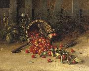 George Hitchcock The cherry thieves France oil painting artist